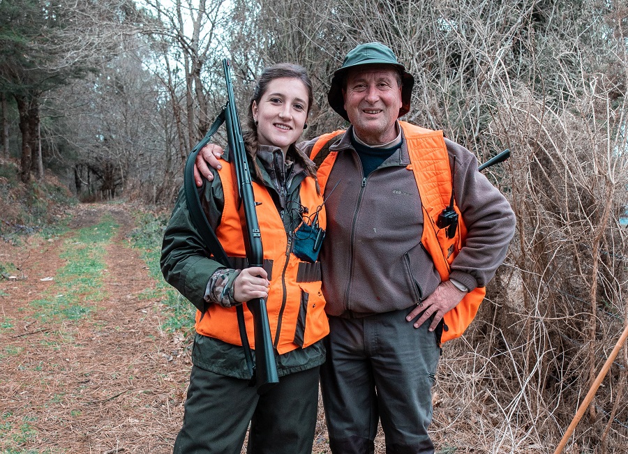 Beatriz Rosete y padre