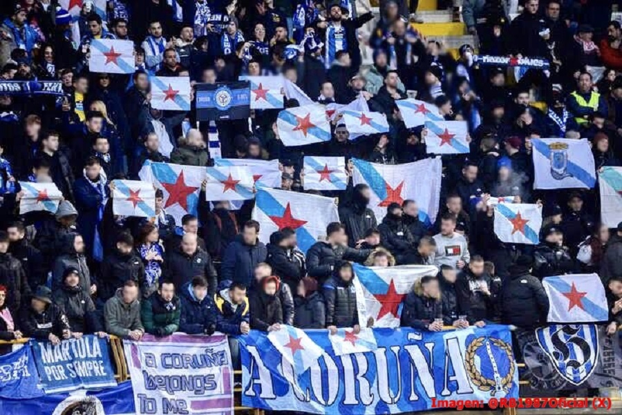 Riazor Blues banderas