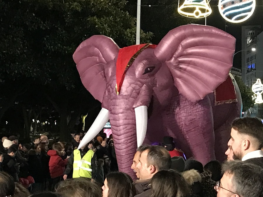 elefante cabalgata