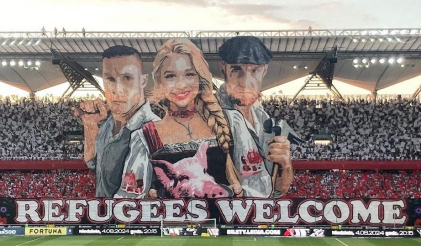 tifo Legia de Varsovia