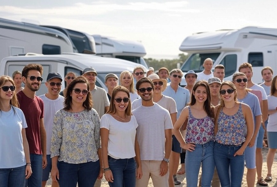 viajeros en autocaravana