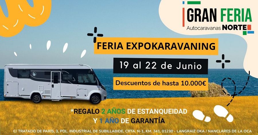 cartel feria Autocaravanas Norte