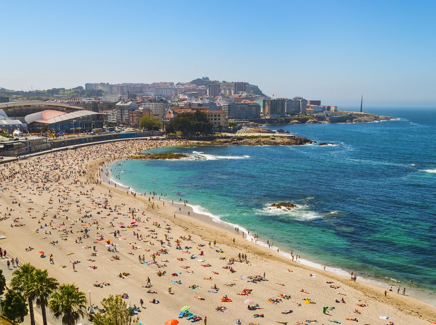 playa de Riazor A Coruña 