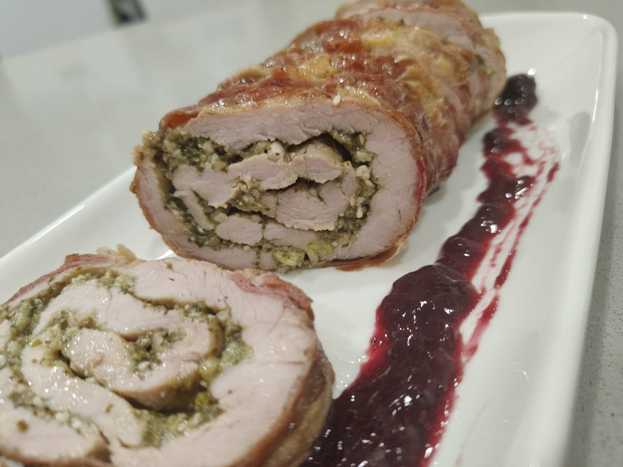 solomillo con coulis