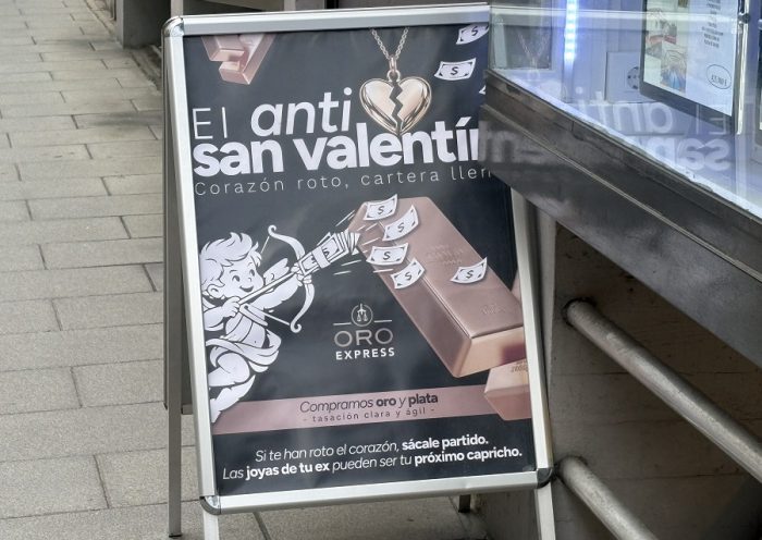 San Valentín oro