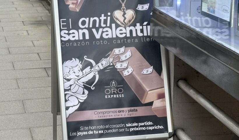 San Valentín oro
